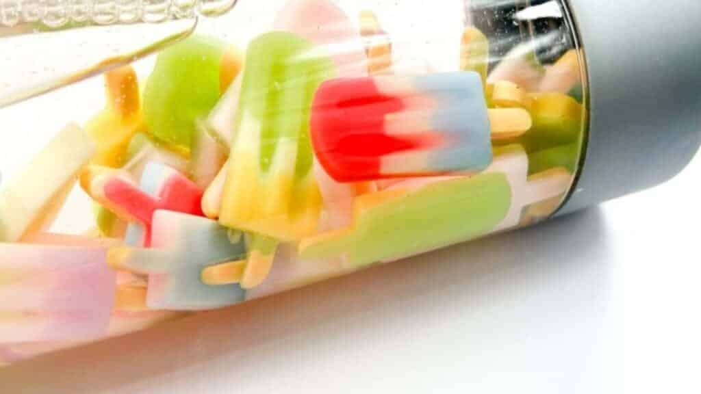 Popsicle summer sensory bottle.