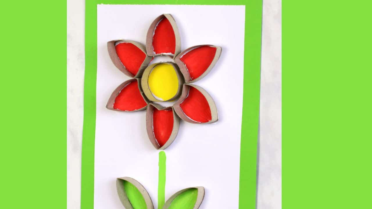 Flower Toilet Paper Roll Craft.