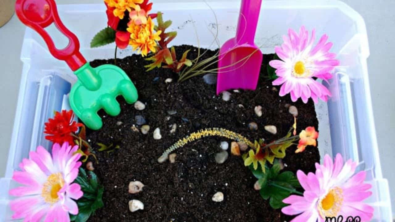 Garden Sensory Bin.