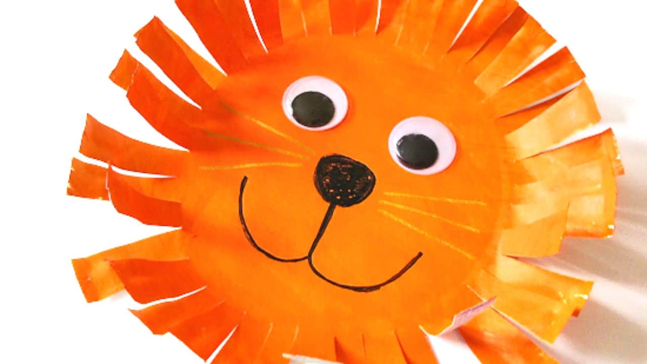 Paper Plate Lion Craft.