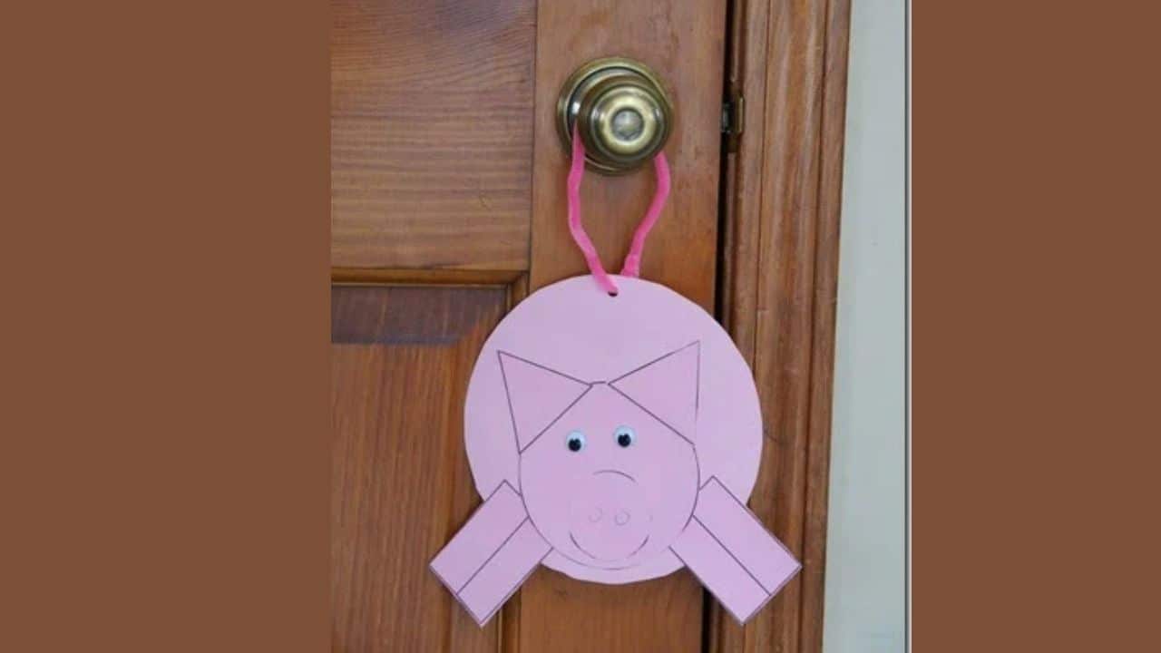 Pig Shape Craft by 123 Homeschool 4 Me.