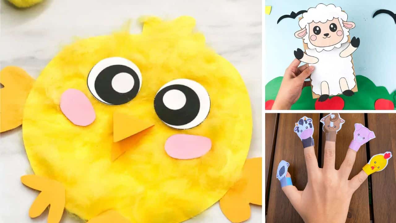 10 Creative Farm Animal Crafts for Kids